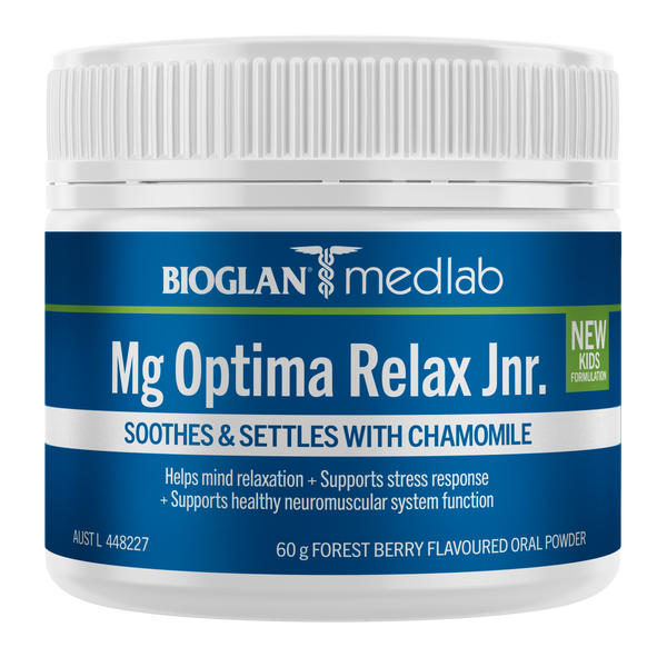 Bioglan Medlab Mg Optima Relax Jnr。 60克
