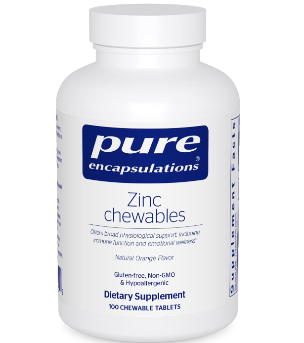 Pure Encapsulations Zinc Chewables