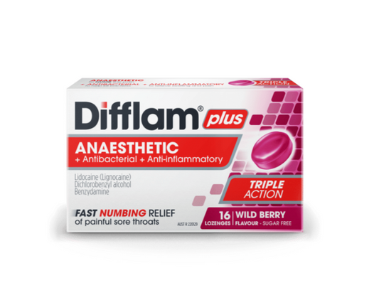 Difflam Plus 麻醉含片 16 粒