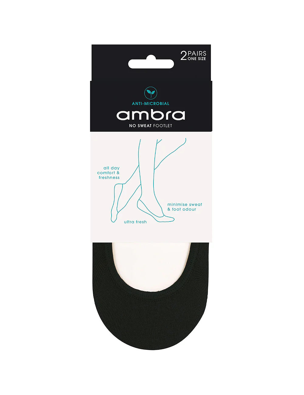 Ambra No Sweat Footlet socks 2PP