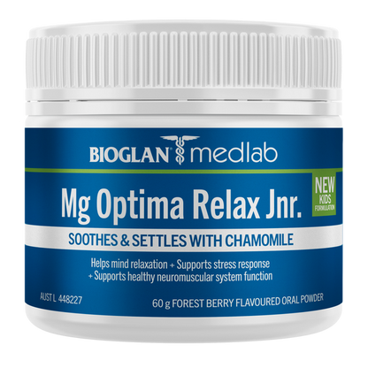 Bioglan Medlab Mg Optima Relax Jnr。 60克