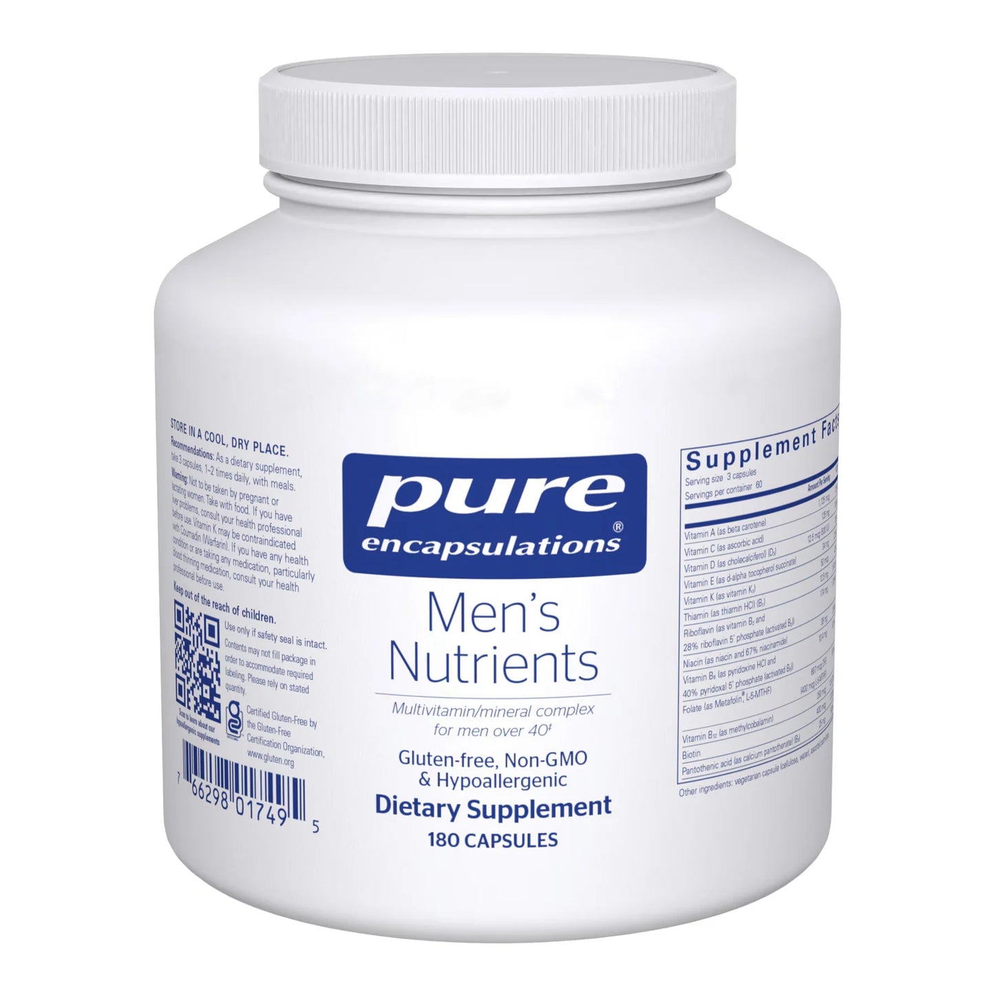 Pure Encapsulations Men's Nutrients