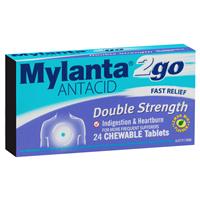 Mylanta 2Go 双倍强效抗酸片 柠檬薄荷味 24 片装