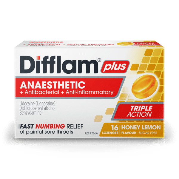 Difflam Plus 麻醉含片 16 粒