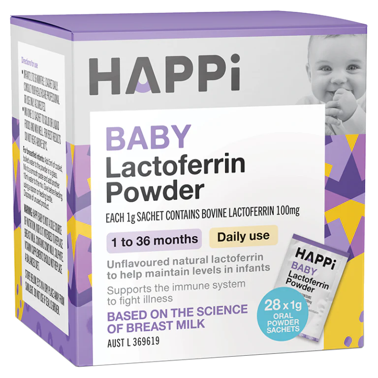 HAPPI Baby Lactoferrin Powder 28 x 1g – Centree Health