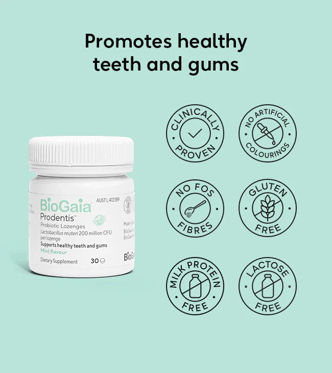 Biogaia Prodentis 30 lozenges Mint – Centree Health Biogaia Prodentis 30 lozenges Mint – Centree Health