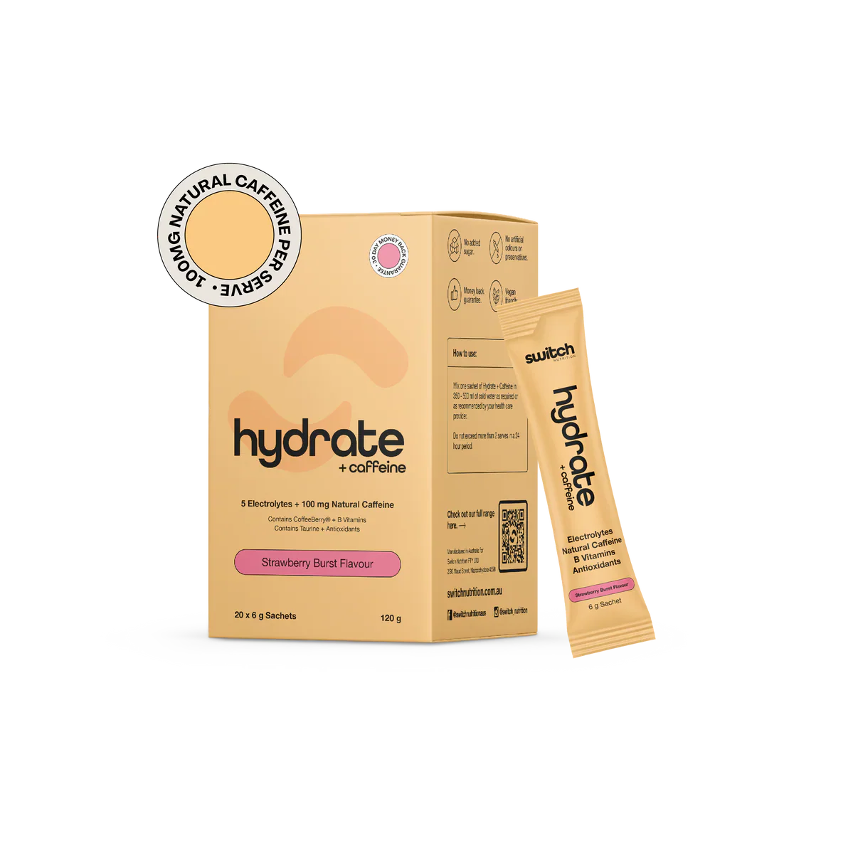 Switch Hydrate + Caffeine 20 Serves