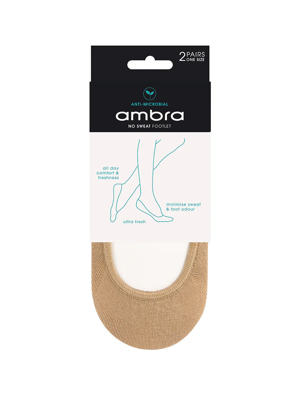 Ambra No Sweat Footlet socks 2PP